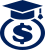 Graduation Cap and Dollar Sign Icon