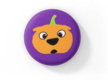 Halloween themed button