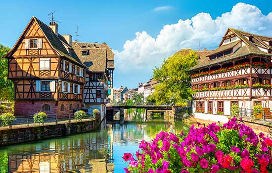 France Strasbourg Timbered Houses